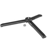 MINIFOCUS Alüminyum Mini Tripod - Taşınabilir Telefon ve Kamera Standı, 1/4 '' ve 3/8'' Vida, Siyah