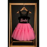Miniğimin Cicileri Barbie Payet Detaylı Kız Çocuk Elbise - Açık pembe - 8 - 9 Yaş
