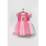 Miniğimin Cicileri Barbie Tül Kız Çocuk Elbise - Pembe 2 Yaş