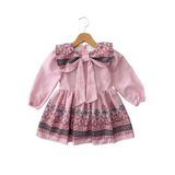 Miniğimin Cicileri Etnik Kız çocuk Pamuk Elbise - Pembe 5-6 Yaş