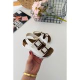 Miniğimin Cicileri Miniğimin Ciciler Yazlık Unisex Çocuk Sandalet - Beyaz