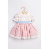 Miniğimin Cicileri Minigimin Cicileri Vintage Güpürlü Kız Çocuk Elbise - Pembe - 5 Yaş