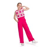 Miniğimin Cicileri Örgü Desenli Crop ve Büzgülü Pantolon Kız Çocuk Takım - Fuşya 11-12 Yaş