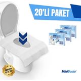 Miniguard® Klozete Atılabilir Klozet Örtüsü - Easyflush Özel Sistemli, Suda Çözünür, Tek Kullanımlık - 20 Paket x 10 Adet