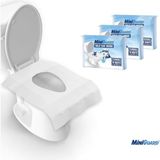MiniGuard Klozete Atılabilir Klozet Örtüsü – EasyFlush™ Sistemli, Suda Çözünür, Tek Kullanımlık, Hijyenik– 3 Paket x 10 Adet