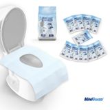 MiniGuard® Yeni Nesil Klozet Kapak Örtüsü - Tek Kullanımlık, Özel Sistemli, Su Geçirmez, Kaymaz - 10 Adet