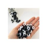 minihobievi Amigurumi Siyah Kilitli Göz 50 çift 6mm