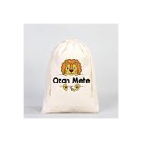MiniHouse KİŞİYE ÖZEL İSİM YAZILI OKUL BEBEK KIYAFET KESESİ DÜZENLEYİCİ 25X35 CM