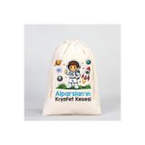 MiniHouse KİŞİYE ÖZEL İSİM YAZILI OKUL BEBEK KIYAFET KESESİ DÜZENLEYİCİ 25X35 CM