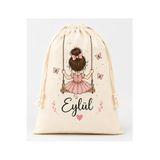 MiniHouse KİŞİYE ÖZEL İSİM YAZILI OKUL KREŞ BEBEK KIYAFET KESESİ DÜZENLEYİCİ 25X35 CM