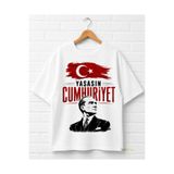 MiniHouse KIZ VE ERKEK ÇOCUK YETİŞKİN ATATÜRK TİŞÖRT 23 NİSAN 19 MAYIS 29 EKİM 30 AĞUSTOS 10 KASIM YAŞASIN CUMHURİYET