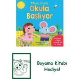 Minik Fare Okula Başlıyor + Boyama Kitabı