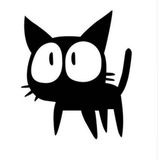Minik Kedi Araba Sticker Yapıştırma 20CM