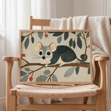 Minik Lemur Çocuk Odası Duvar Posteri Çerçeveli Tablo Duvar Dekorasyonu - 30 x 40 - Ahşap Çerçeveli