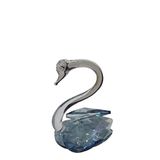 Minik Mavi Kuğu Kristal Cam El Yapımı 6x7cm Tekli Biblo