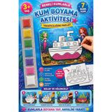 Minik Mucitler Hobi ve Oyuncak Kum Boyama Aktivite Seti- 7 Renkli Eğitici Çocuk Boyama Seti (Görsel temsili olup ürünler karışık gönderilecektir.)
