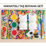 Minik Mucitler Hobi ve Oyuncak Mıknatıslı Taş Boyama Seti - Hayvan Figürlü Boyama Seti (Hayvan Figürleri Karışık Olarak Iletilicektir. Görseldeki Ürün Örnektir.)