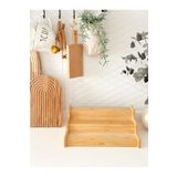 Minika Home 3 Basamaklı Çok Amaçlı Bambu Organizer ve Baharatlık Standı, şık ve kullanışlı tasarım