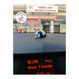 Minikbahcem Otomobil Aksesuarı Dikiz Aynası Aksesuarı Dikiz Aynası Süsü Sevimli Panda Tiny Panda