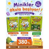 Minikler Okula Başlıyor 1. Sınıf Yardımcı Kaynak Kitap Seti 3 Kitap | Türkçe Hayat Bilgisi Matematik | Temel Dersler Soru Bankası