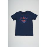 Miniko Kids Erkek Çocuk Lacivert Superman Baskılı Pamuk Tişört - 8 Yaş