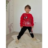 MİNİKO KİDS ERKEK ÇOCUK ÖRÜMCEK ADAM MODELLİ 3İPLİK ŞARDONLU EŞOFMAN TAKIMI