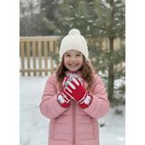 Miniko Kids Kitti 421-12 4-7 Yaş Kar Kayak Eldiveni - 4 - 7 Yaş - Kırmızı