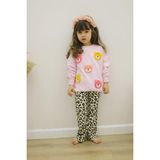 Miniko Kids Kız Çocuk Ayıcık Modelli Uzun Kol Pamuk Taytlı Takım - 4 - 5 Yaş - Pembe