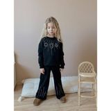 Miniko Kids Kız Çocuk Bayramlık Angel Taşlı 2li Pamuk Takım - Siyah - 7 - 8 Yaş