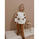 Miniko Kids Kız Çocuk Bayramlık Fiyonk Modelli Triko 2li Takım - Kahverengi - 7 - 8 Yaş