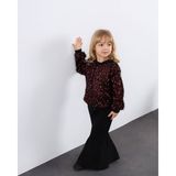 Miniko Kids Kız Çocuk Bayramlık Hırkalı Pullu Badili Ispanyol Taytlı Takım - Kırmızı - 3 - 4 Yaş