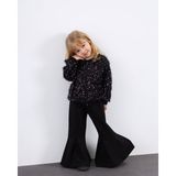 Miniko Kids Kız Çocuk Bayramlık Hırkalı Pullu Badili Ispanyol Taytlı Takım - Mor - 3 - 4 Yaş