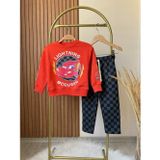 Miniko Kids LUCCO ERKEK ÇOCUK ŞİMŞEK MODELLİ 3 İPLİK ŞARDONSUZ EŞOFMAN TAKIMI
