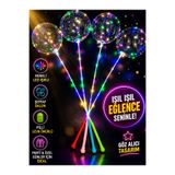 Minikoo Kids LED Işıklı Şeffaf Balon Parti Oyuncağı | Pilli Renkli Işıklı Balon Çubuğu | Doğum Günü, Düğün ve Organizasyon (1 Adet)