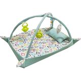 Miniks Pamuklu Bebek Oyun Halısı Çocuk Alanı - 60 x 85 cm - Yeşil