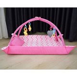 Miniks Pamuklu Bebek Oyun Halısı Çocuk Alanı - 85 x 65 cm - Pembe