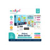 minikyol Akıllı Defter™ Yaz Sil Montessori Eğitim Seti | Tekrar Kullanılabilir Okul Öncesi Eğitim Kitabı | Kalem Kontrolü, Harf, Sayı, Matematik, Çizgi Çalışmaları | Eğitici Aktivite Defteri | 3-6 Yaş
