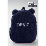 minilee children's happiness Teddy Peluş Lacivert - Kişiye Özel İsimli Anaokulu Kreş Çocuk Sırt Çantası