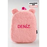 minilee children's happiness Teddy Peluş Pembe - Kişiye Özel İsimli Anaokulu Kreş Çocuk Sırt Çantası