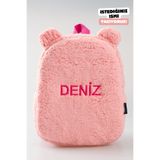 Minilee [istediğiniz Ismi Nakışla Yazıyoruz] - Teddy-peluş Pembe 0-8 Yaş - Kreş, Anaokul Çocuk Sırt Çantası