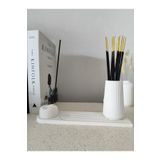 Minima Art Studio Dekoratif Yüz Detaylı Tütsülük Ve Tütsü Çubukları için saklama vazosu set