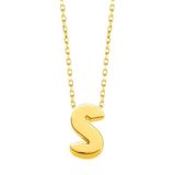 Minimal 0.7 Mm S Harfli Kolye 14 Ayar Altın