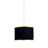 Minimal E-Ticaret Viscose 40x40x21 Siyah Kumaş Avize