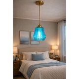 Minimal Elite Silver Chrome Trio Plafonyer Cam Avize - Gold - Mavi