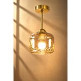 MINIMAL ETICARET VE BILGI TEKNOLOJILERI Vivid Golden Plafonyer ( Bal Sarı ) Cam Avize