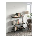 Minimal Home 3 raflı metal kitaplık/organizer/düzenleyici