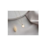 Minimal Kolye 1 cm Plaka 14 Ayar Altın Kolye MinimalForse Zincirli Altın Kolye