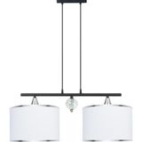 Minimal Lambent Line Crystal Plafonyer Kumaş Beyaz Avize