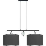Minimal Lambent Line Crystal Plafonyer Kumaş Gri Avize