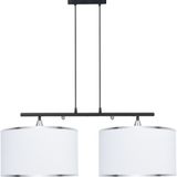 Minimal Lambent Line Mega Plafonyer Kumaş Avize - Beyaz